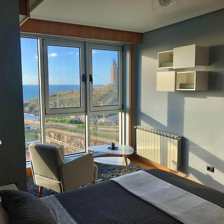 Parking, Vistas Al Mar Y Tres Habitaciones A Coruna Exterior photo