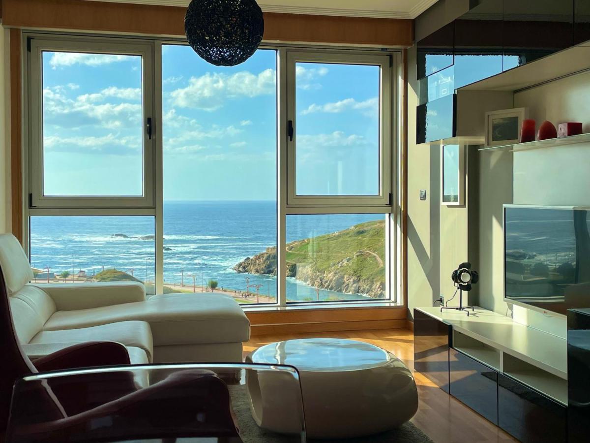 Parking, Vistas Al Mar Y Tres Habitaciones A Coruna Exterior photo